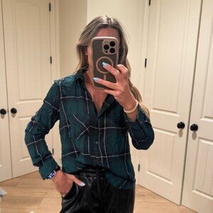 BP Dark Green Plaid Casual Shirt